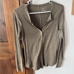 Aerie Ribbed Henley
